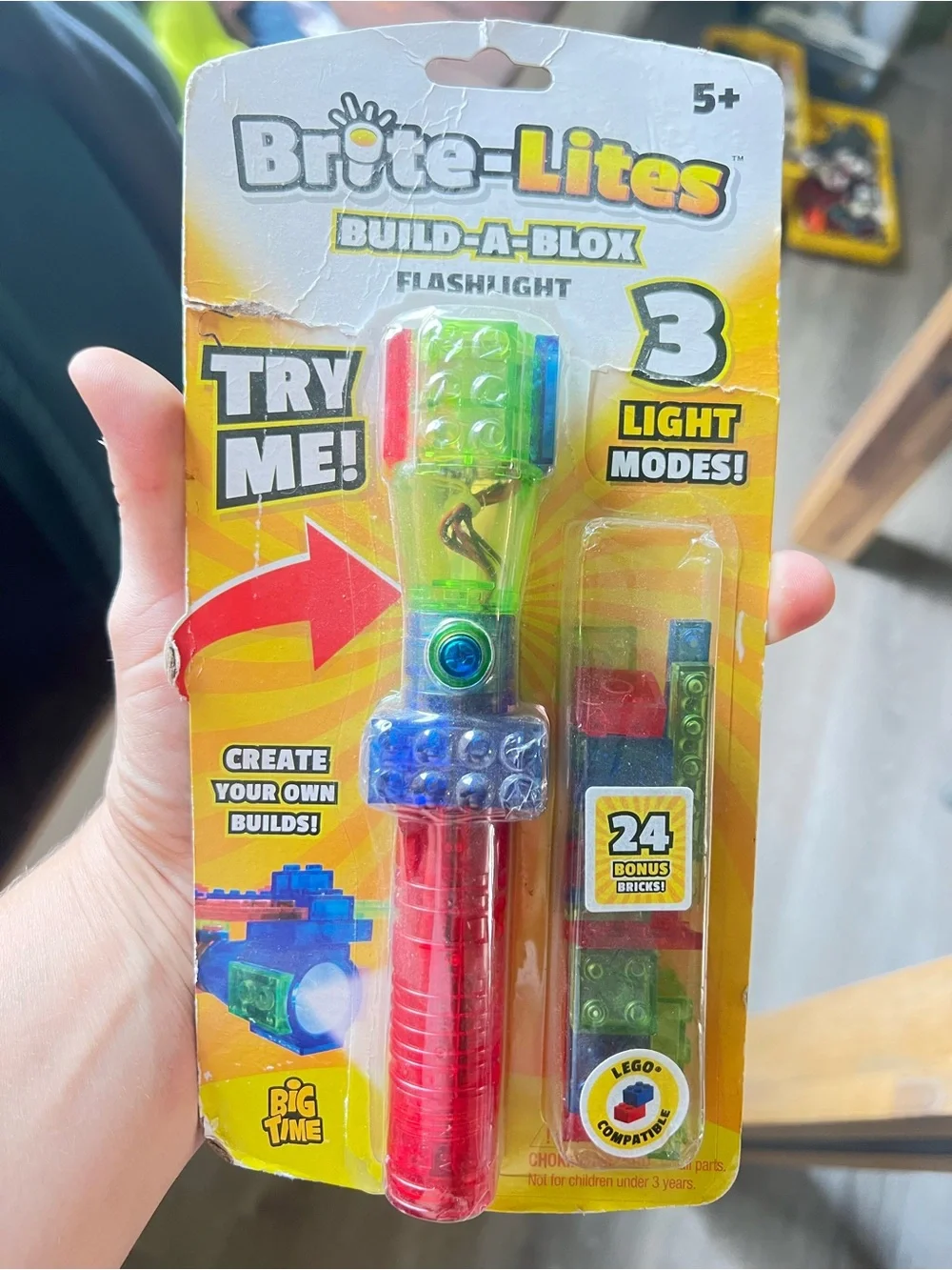 Build-A-Blox Kids Flashlight - Red/Green/Blue